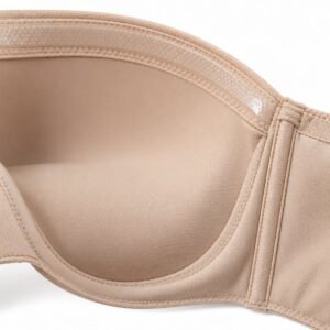 Strapless bra silicone non-slip grip strip inner band macro – custom strapless bra manufacturer