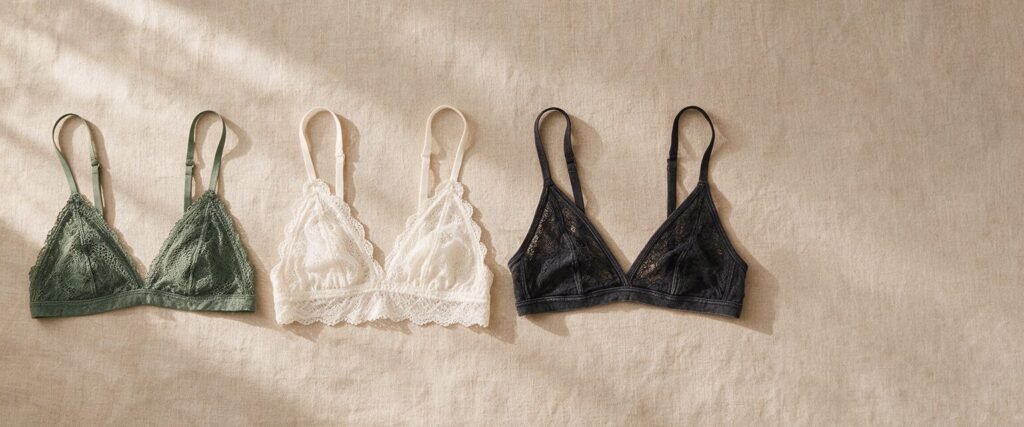 private label lace bralette collection from a lingerie manufacturer