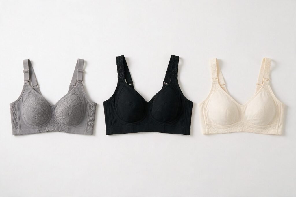 Plus Size Bra Manufacturer 3Styles Flatlay
